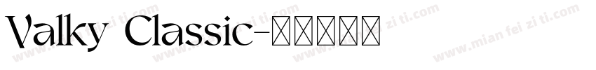 Valky Classic字体转换